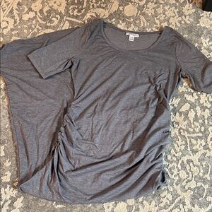 Motherhood Gray Fitted Maxi Dress